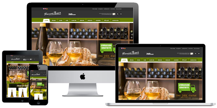 Site internet Vins Baur, vente de vins en ligne